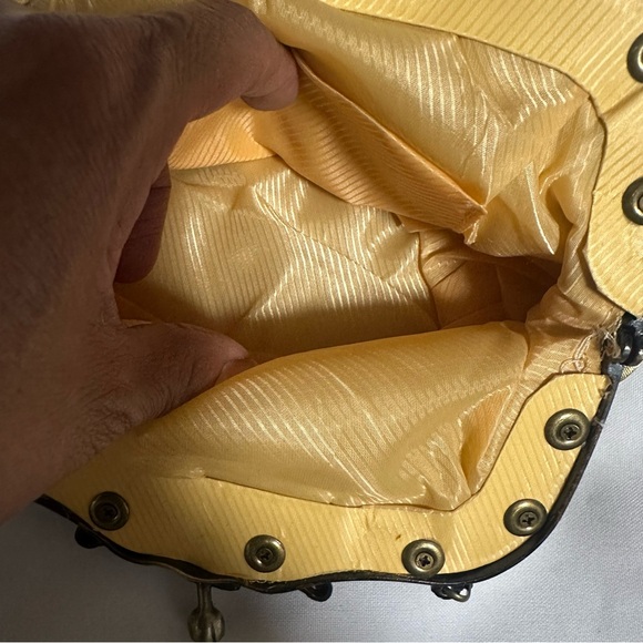 Ornate Gold Embroidered Clutch - Picture 8 of 16